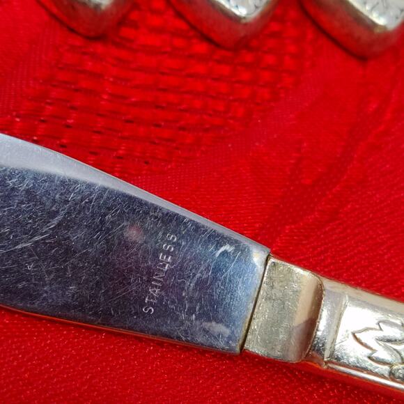 8X BK COTILLION Rogers Vintage Silverplate Flatware IS Butter Knives - Picture 3 of 13